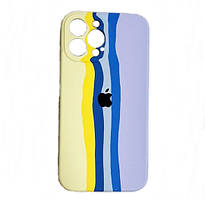Силіконовий чохол для iPhone 13 Pro - Rainbow, Різнокольоровий / Ліловий