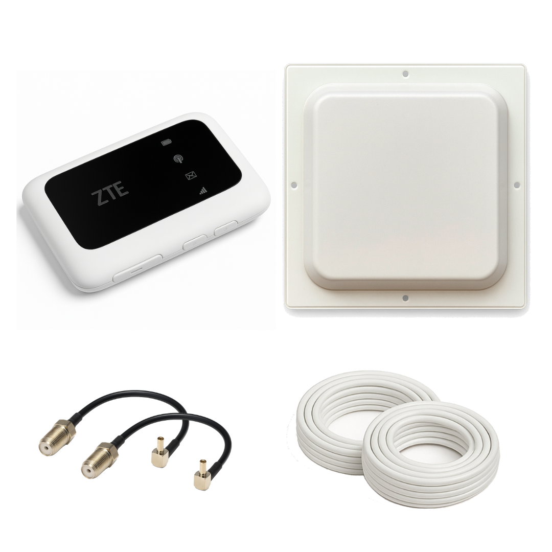 ТОП Модем 3G/4G WiFi роутер ZTE MF910 + антена mimo квардат 17дб+кабель 2Х10м+2перехідника, фото 1