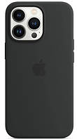 Чохол для iPhone 13 Pro - Силіконовий з мікрофіброю Full (Лого), Black (18)