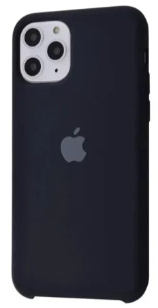 Чохол для iPhone 11 Pro Max — Силіконовий із мікрофіброю, Black (18), фото 1