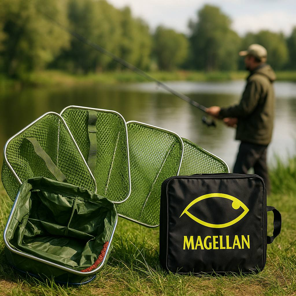 Садок для риболовлі MGLN прогумований прямокутний 3,0 м 40х30 см, фото 1