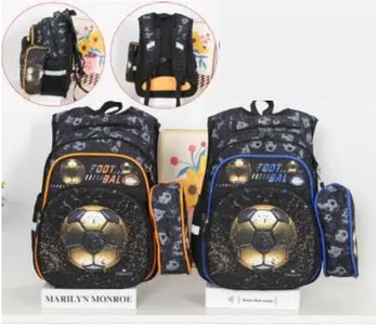 Рюкзак шкільний міський 42*31 см з щільною спинкою принт Мяч в різних варіантах Lju