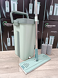Швабра з відром  л Scratch Cleaning Mop зі складаною ручкою та системою віджимання насадки мікрофібри, фото 3