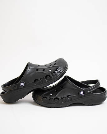 Чоловічі крокси сабо Crocs Baya Clog 10126-001 Black чорні, фото 1
