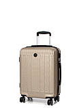 Валіза Франція мала S шампань 55x40x23см/40л/2.7кг/Worldline 630, фото 3