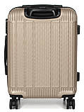 Валіза Франція мала S шампань 55x40x23см/40л/2.7кг/Worldline 630, фото 4