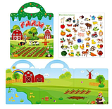 Зошит з багаторазовими наліпками "На фермі" LY 63024 , в пакеті, фото 3