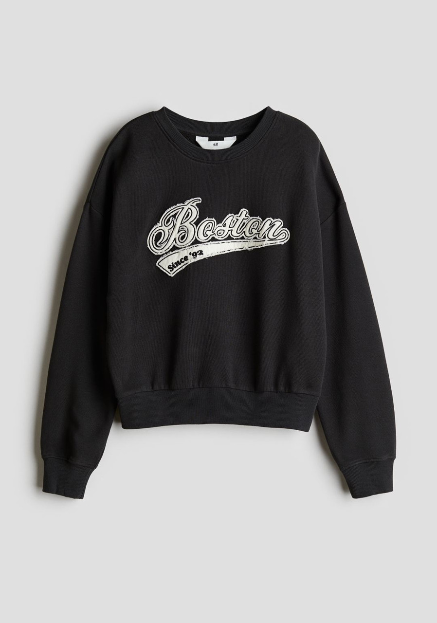 Світшот темно-сірий Бостон H&M 134/140, 158/164, 170см, фото 1