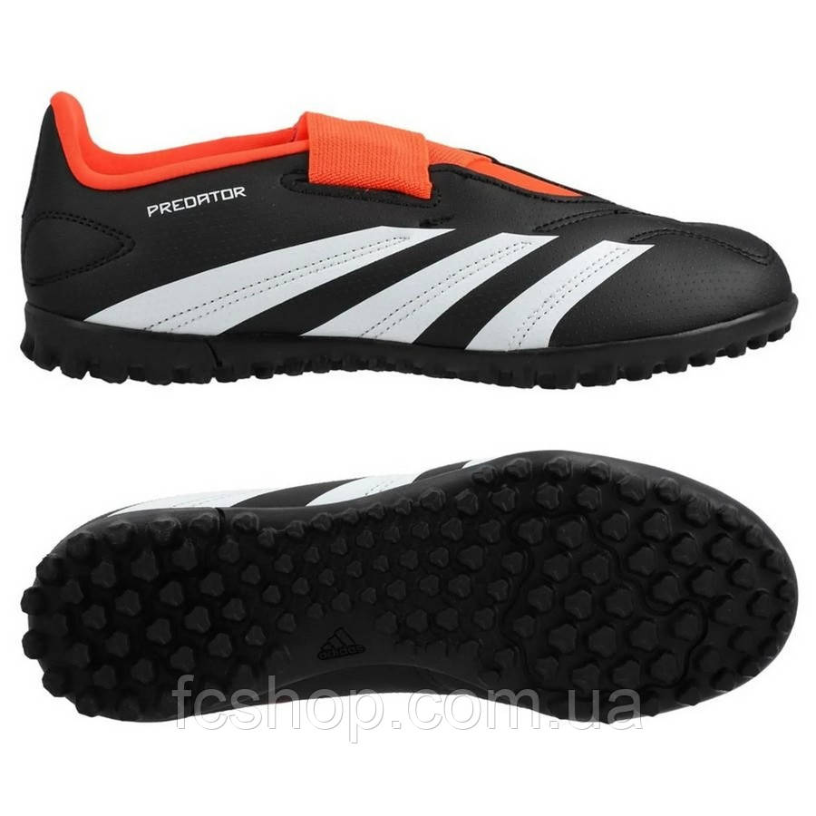 Дитячі сороконіжки Adidas Predator Club VEL Jr TF IG5430, Чорний, Розмір (EU) — 28, фото 1