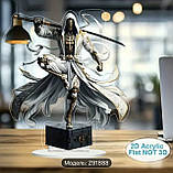 2D акрилова плоска статуя в стилі аніме хлопця у масці, 20 см., фото 3