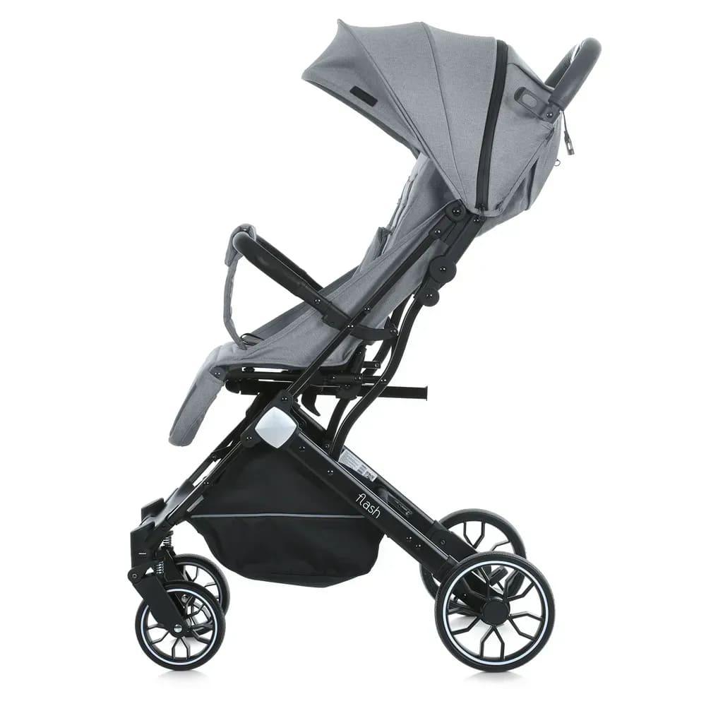Коляска дитяча Bambi прогулянкова сіра M 5727-1 FLASH Silver Gray