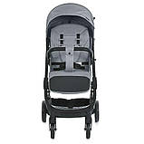 Коляска дитяча Bambi прогулянкова сіра M 5727-1 FLASH Silver Gray, фото 3