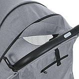 Коляска дитяча Bambi прогулянкова сіра M 5727-1 FLASH Silver Gray, фото 7
