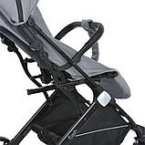Коляска дитяча Bambi прогулянкова сіра M 5727-1 FLASH Silver Gray, фото 10