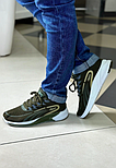 Чоловічі стильні хакі модні  кросівки, , шнурівка, текстиль, фото 3