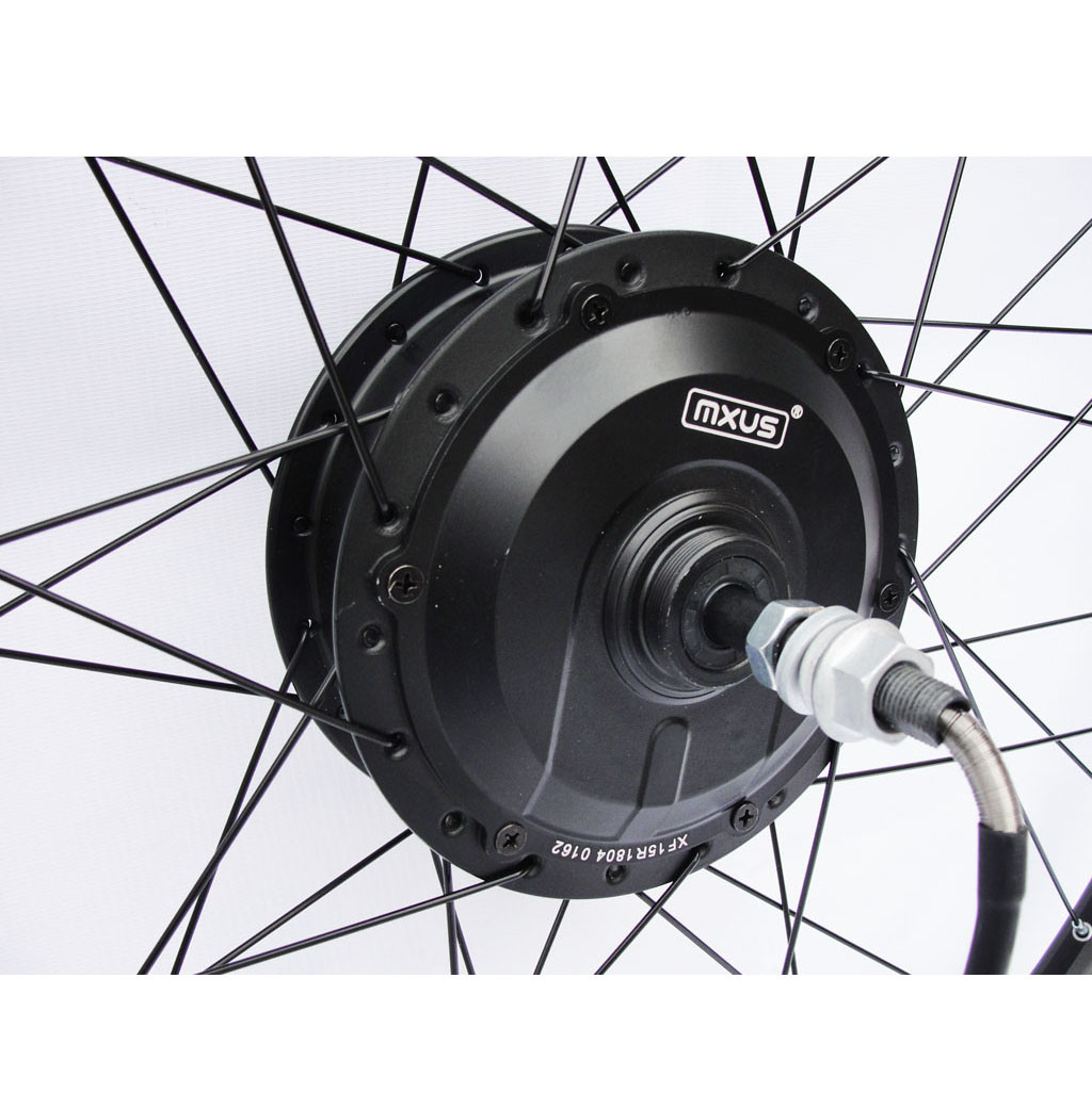 Мотор-колесо MXUS XF15R 36-48V 500W заднє редукторне