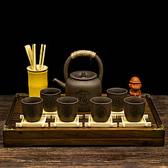 Набір посуду для чайної церемонії “Чайна Гармонія Фу (福)" на 6 персон