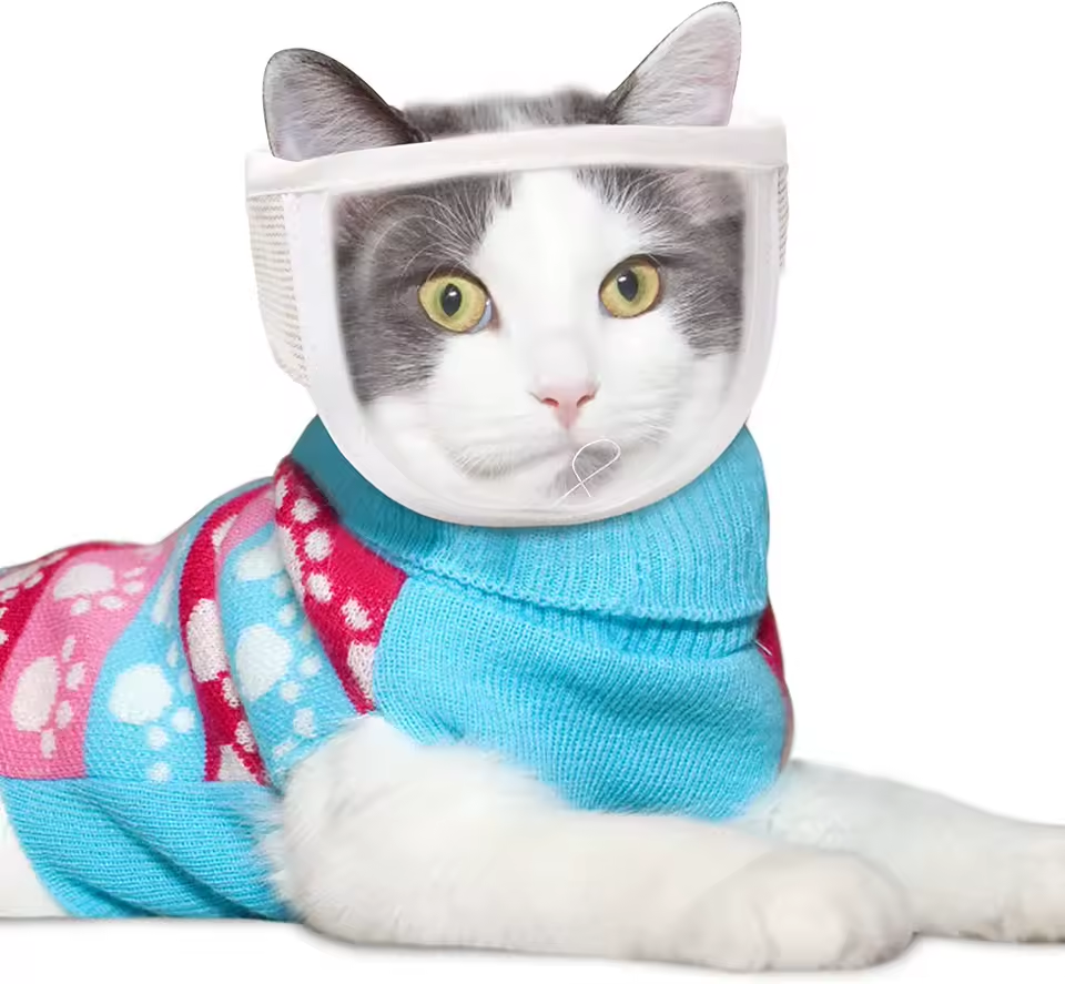 Захисна котяча маска намордник S АВС