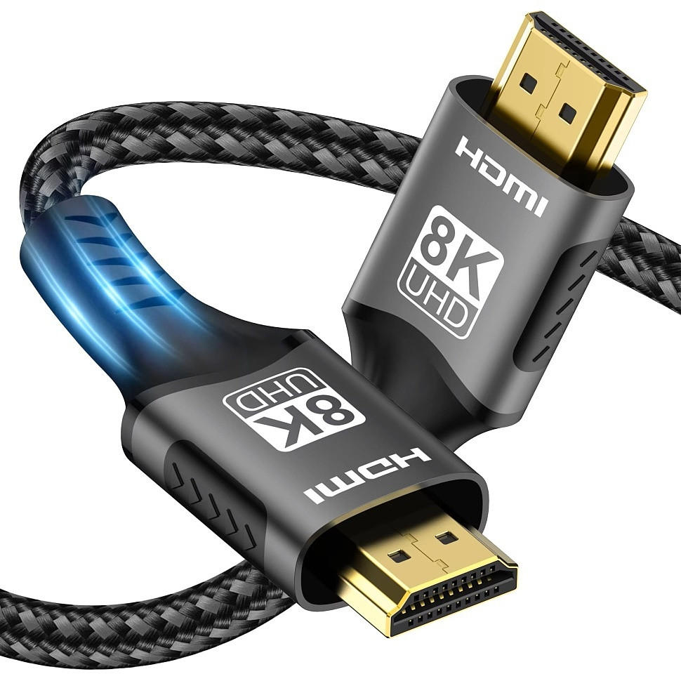 Кабель HDMI 2.1 4K 3 метри cірий PS4 PS5 Xbox