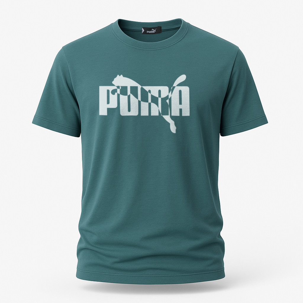 Чоловіча футболка Puma бірюзового кольору, фото 1