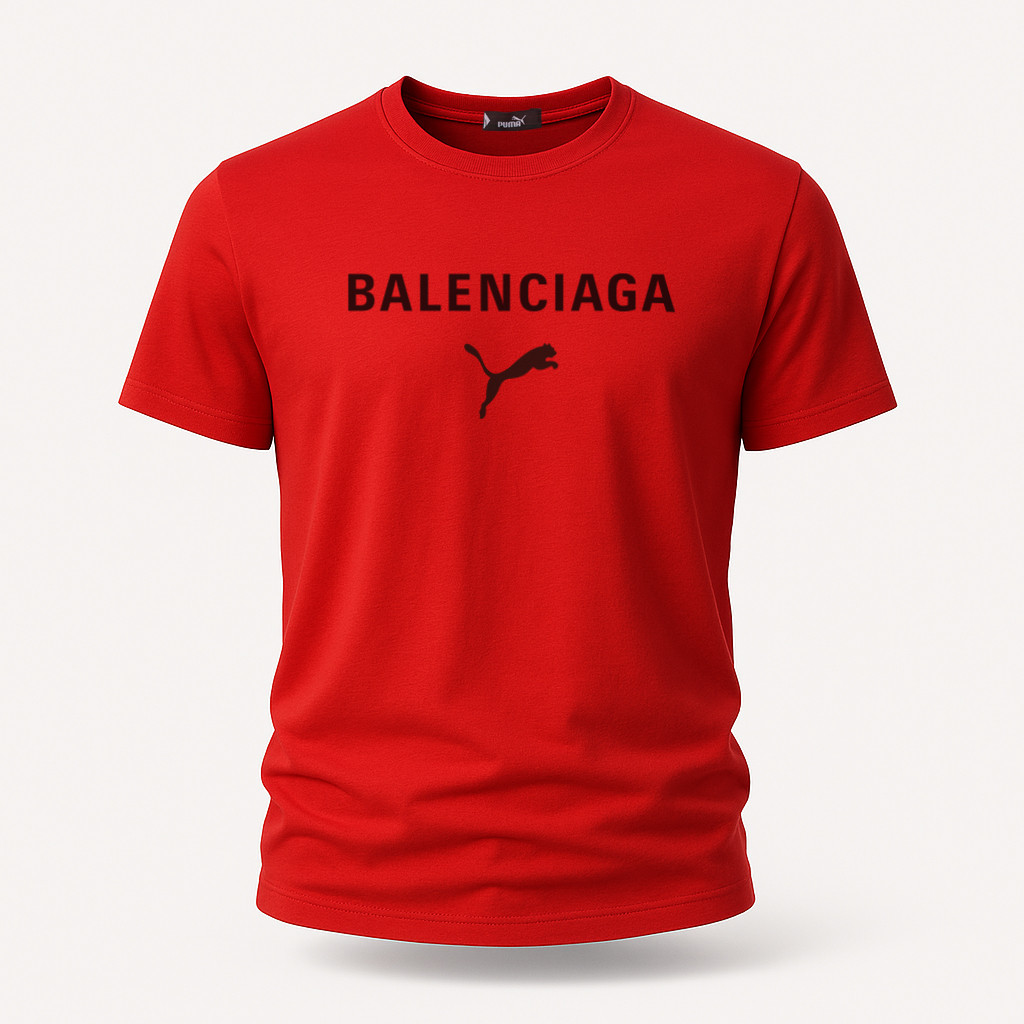Футболка чоловіча Puma - Balenciaga червона, фото 1