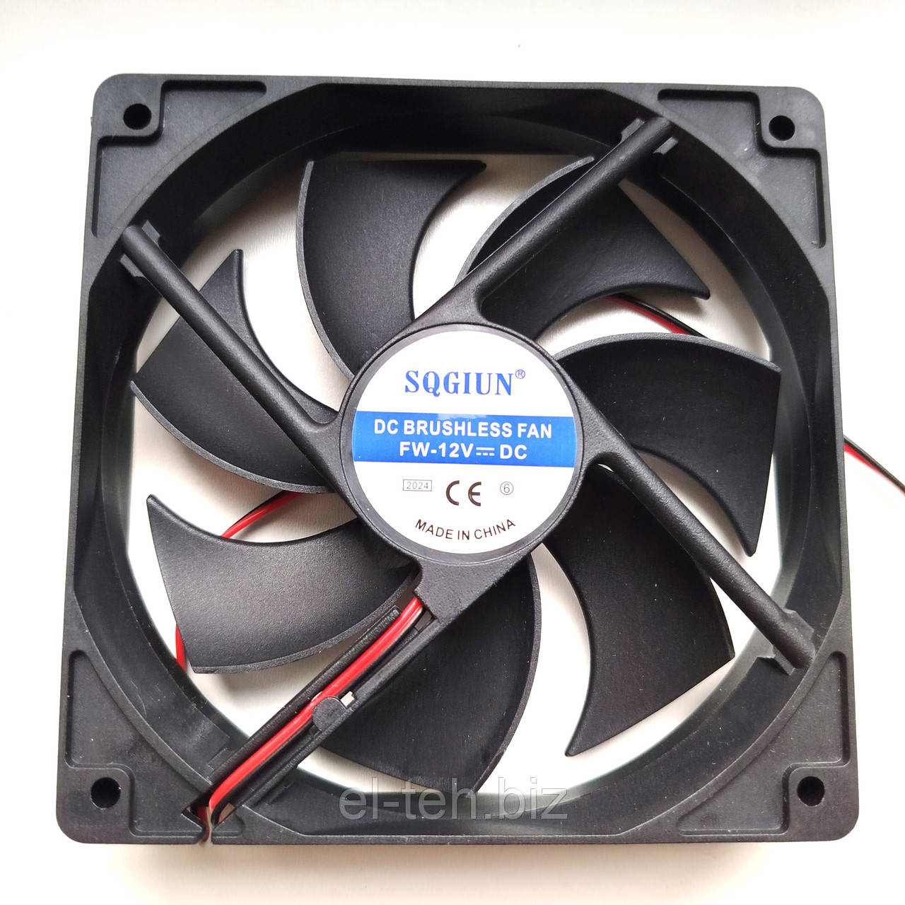 Осьовий вентилятор 120x120x25, DC 12V, 0.15A, фото 1