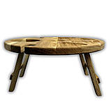 Винний столик-менажниця, дуб, 35*35*17 см,, №2, 2 келихи, фото 4