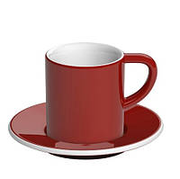 Чашка Loveramics Bond Espresso Cup & Saucer 80 мл. Red з блюдцем