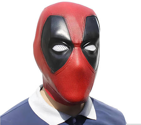 Гумова маска Дедпул RESTEQ Латекс Хелловін Косплей DeadPool дід пул, фото 1