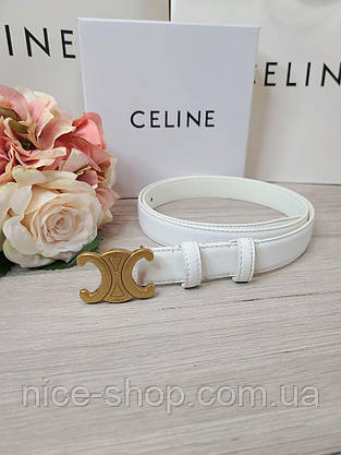 Ремінь шкіряний Celine, фото 4