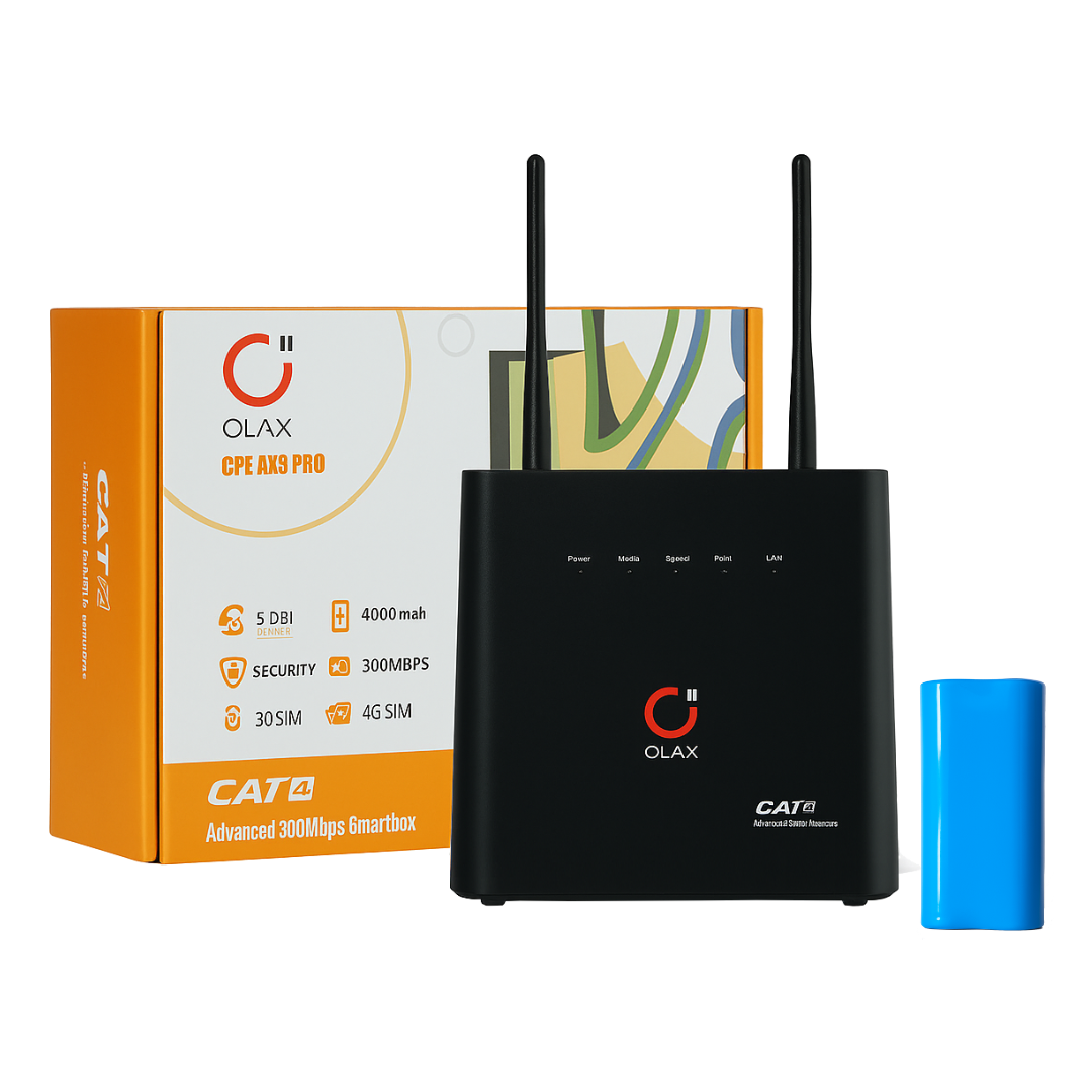 Стаціонарний 4G wi-fi роутер OLAX AX9 PRO (з АКБ 4000 мАг)