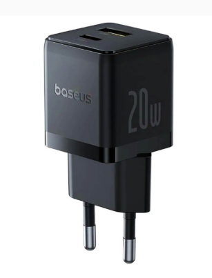 Мережевий ЗП Baseus Palm C+U 20W Black (P10111608113-00)