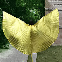 Золотые крылья RESTEQ для шоу и танцев блестящие декоративные крылья для вечеринки, фотосессий и карнавалов