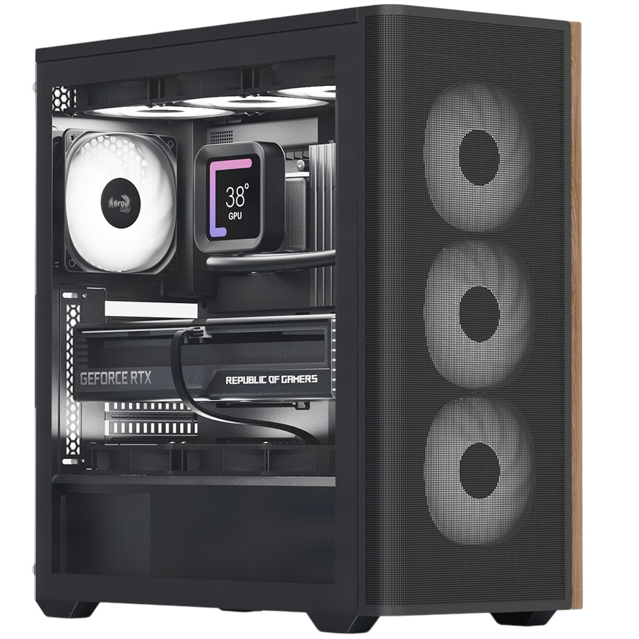 Корпус AeroCool D501A-G-BK-v2 (ACCM-DS01043.11) Black без БЖ, фото 1
