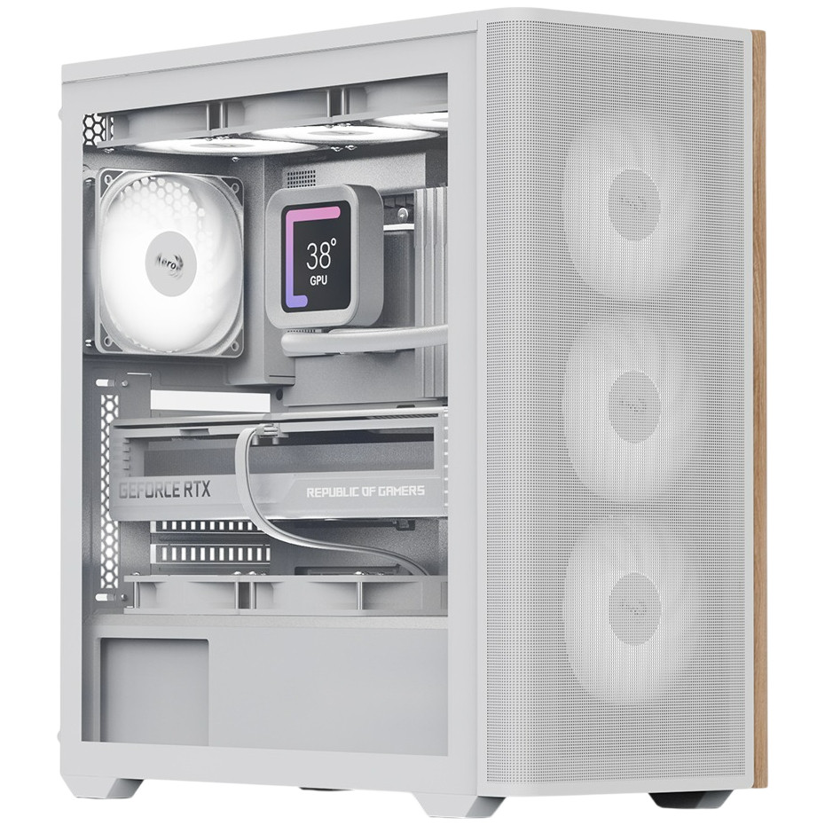 Корпус AeroCool D501A-G-WT-v2 (ACCM-DS01043.21) White без БЖ, фото 1