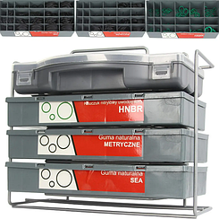 Ущільнювальні кільця гумові маслостійкі Mar-Pol M66453 900 шт стійкі до бензину набір прокладок