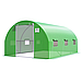 Парник теплиця Focus Garden 3x4.5x2 м зелена двостулкова для овочів та розсади 13.5 м², фото 3