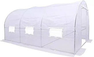 Садова теплиця парник Focus Garden 2.5x4x2 м біла для дачі та городу 10 м²