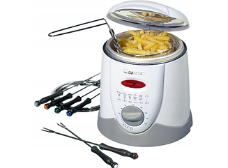 Фритюрниця та фондю Clatronic FFR 2916 2 в 1 електрична 900 Вт з термостатом 1 л