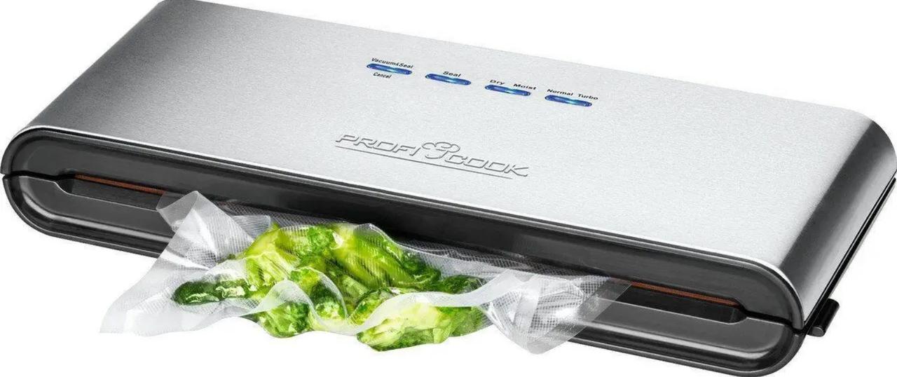 Вакуумний пакувальник Profi Cook PC VK 1080 автоматичний для продуктів з пакетами 12 л/хв Німеччина