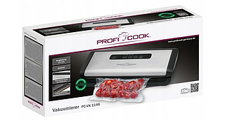 Вакууматор пакувальник Profi Cook PC VK 1146 120 Вт вакуумний пакувальник для домашніх заготовок