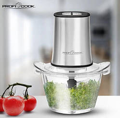 Багатофункціональний електричний подрібнювач Profi Cook PC-MZ 1150 400 Вт чопер для овочів та фруктів