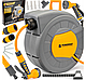 Автоматична котушка з поливальним шлангом Powermat PM-ABNW-20M 20 м 1/2" садова система зрошення, фото 5