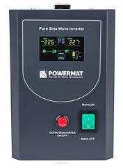 Джерело безперебійного живлення 800 Вт Powermat PM-UPS-1000MP з LCD дисплеєм і чистою синусоїдою