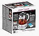Електрочайник-заварник 1,5 л 2200 Вт Profi Cook PC-WKS 1167 скляний чайник з Wi-Fi і функцією заварювання, фото 8