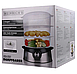 Пароварка трирівнева HEINRICH'S HDA 8501 800 Вт 9 л електрична для здорового приготування їжі, фото 8