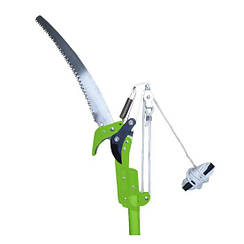 Секатор телескопічний з пилкою 178-290см Bass Polska 8899 Веткоріз для обрізки дерев важільна система