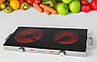 Індукційна плита настільна 2800 Вт 2 конфорки Profi Cook PC-DKP 1211 електроплита для кухні, фото 6