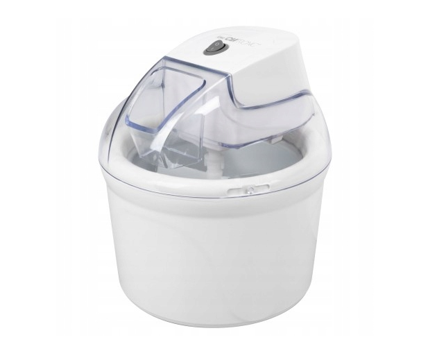 Апарат для морозива 1,5 л 12 Вт Clatronic ICM 3764 морожениця напівавтомат для дому з прогумованими ніжками, фото 1