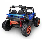 Великий дитячий електроджип БАГГІ двомісний, ремені безпеки, 4 мотори, сидіння екошкіра, навантаження 40 кг, фото 9